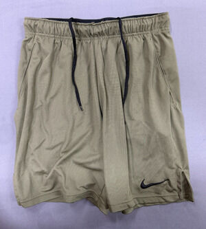 Nike Dri-FIT Men's Olive Green Athletic Shorts Small S Woven Running Gym